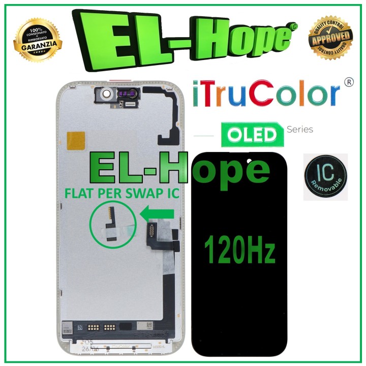 iTruColor SOFT OLED LCD DISPLAY 120Hz FOR APPLE IPHONE 17 TOUCH GLASS SCREEN