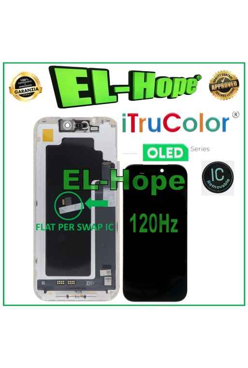 iTruColor SOFT OLED LCD DISPLAY 120Hz FOR APPLE IPHONE 17 PRO TOUCH SCREEN GLASS