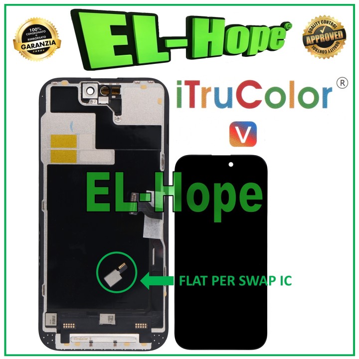 iTruColor INCELL LCD DISPLAY FOR APPLE IPHONE 14 PRO TOUCH SCREEN GLASS BLACK