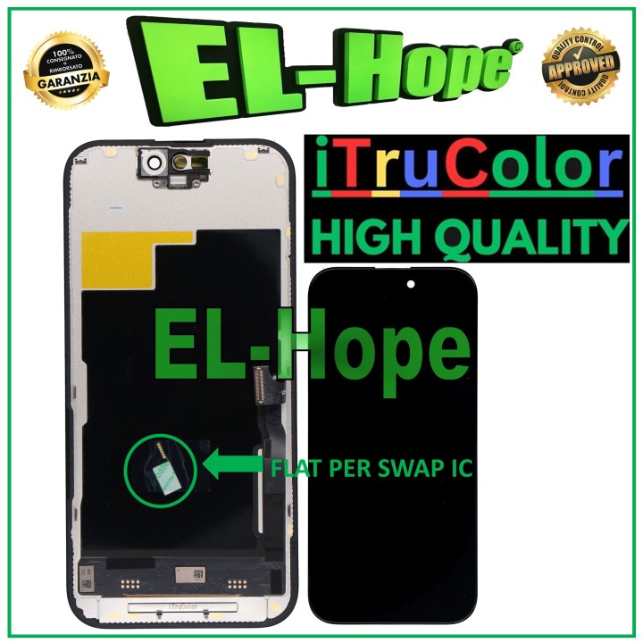 INCELL iTruColor LCD DISPLAY FOR APPLE IPHONE 15 PRO TOUCH SCREEN GLASS
