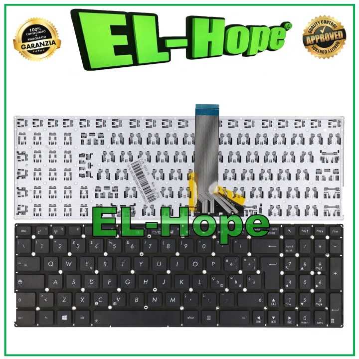 ASUS X554 X554L X554LA F553 D550CA FLAT SHORT BLACK ITALIAN NOTEBOOK KEYBOARD