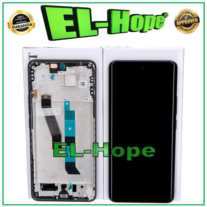 ORIGINAL SERVICE LCD DISPLAY XIAOMI POCO M8 5G 25118PC98G TOUCH FRAME BLACK