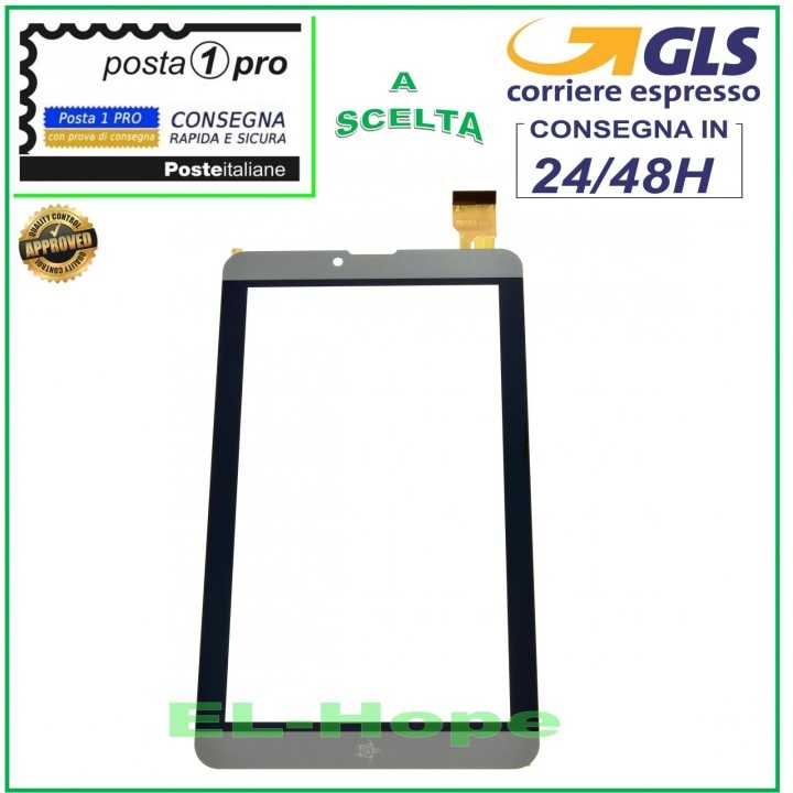 TOUCH SCREEN GLASS MEDIACOM SmartPad i2 7 M-SP7I2AC M-SP7I2A ORIGINAL GRAY