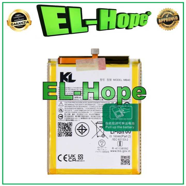 MB40 BATTERY FOR MOTOROLA MOTO EDGE 20 XT2143 4020 mAh EQUAL ORIGINAL