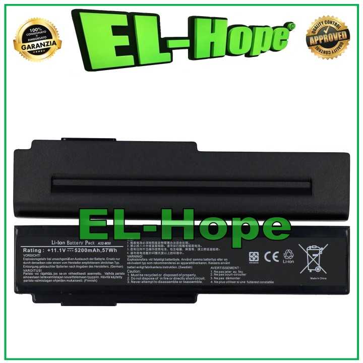 ASUS A32-M50 A32X64 A33M50 5200 mAh BLACK NOTEBOOK BATTERY EQUAL TO ORIGINAL