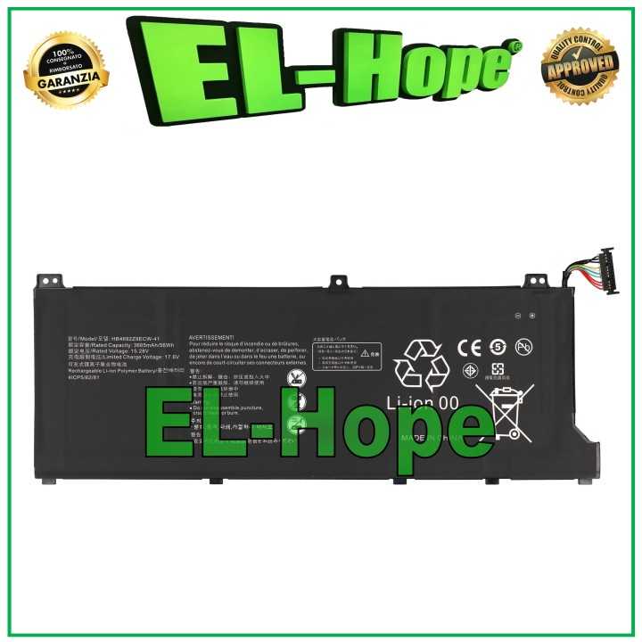 HONOR MAGICBOOK 14 3665mAh BLACK NOTEBOOK BATTERY, EQUAL TO ORIGINAL