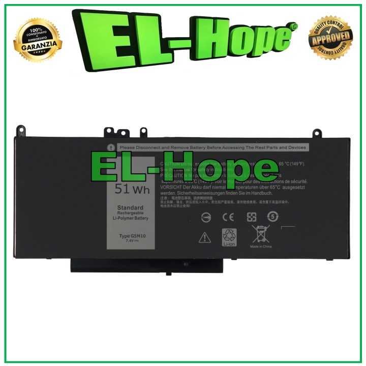 BLACK BATTERY FOR DELL 7V69Y WYJC2 R9XM9 1KY05 8V5GX NOTEBOOK PC EQUAL TO ORIGINAL