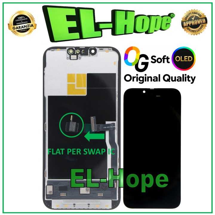 OG SOFT OLED LCD DISPLAY FOR IPHONE 13 PRO TOUCH SCREEN GLASS EQUAL TO ORIGINAL
