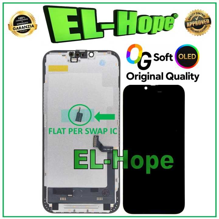 OG SOFT OLED LCD DISPLAY FOR IPHONE 14 PLUS TOUCH SCREEN GLASS EQUAL TO ORIGINAL