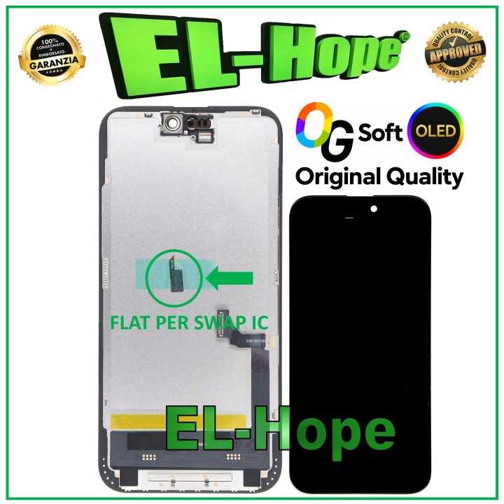 OG SOFT OLED LCD DISPLAY FOR IPHONE 15 PLUS TOUCH GLASS SCREEN EQUAL TO ORIGINAL