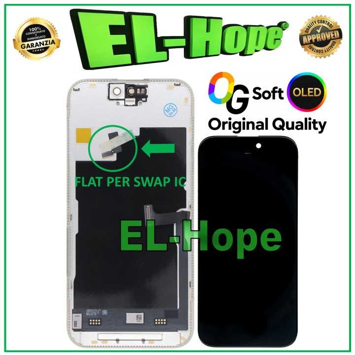 OG SOFT OLED LCD DISPLAY FOR IPHONE 15 PRO TOUCH SCREEN 120Hz EQUAL ORIGINAL