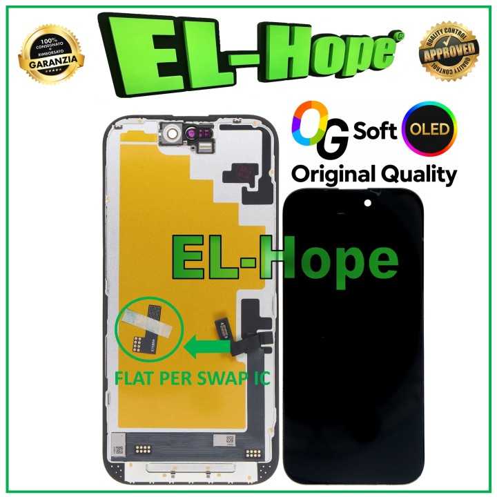 OG SOFT OLED LCD DISPLAY FOR IPHONE 16 TOUCH SCREEN GLASS SCREEN EQUAL TO ORIGINAL