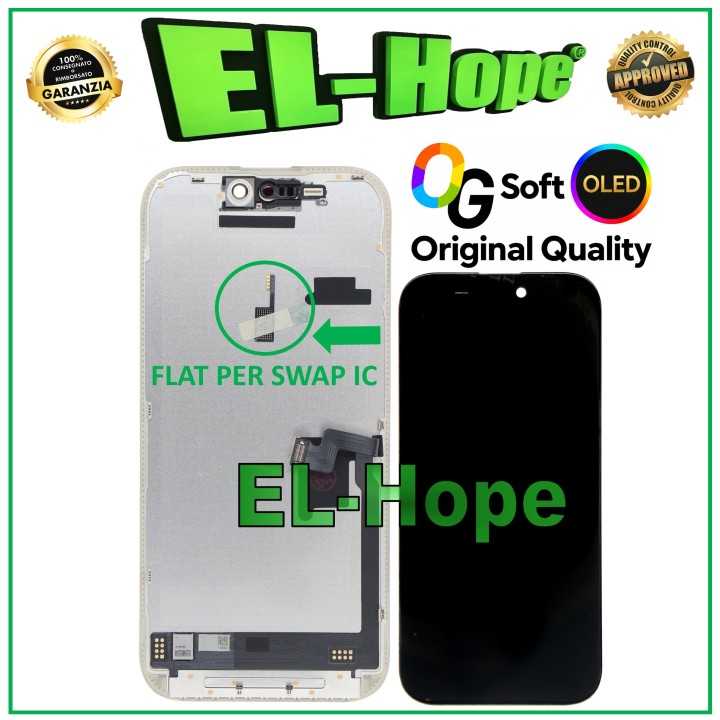 OG SOFT OLED LCD DISPLAY FOR IPHONE 16 PRO TOUCH SCREEN 120Hz EQUAL ORIGINAL