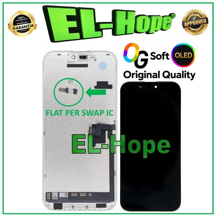 OG SOFT OLED LCD DISPLAY FOR IPHONE 16 PRO MAX 120Hz TOUCH GLASS EQUAL ORIGINAL