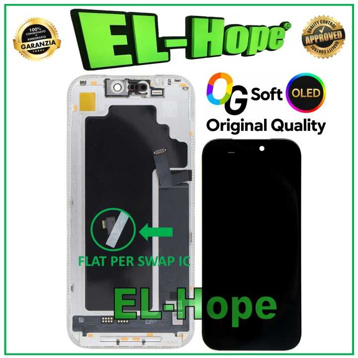 OG SOFT OLED LCD DISPLAY FOR IPHONE 17 PRO TOUCH SCREEN 120Hz EQUAL ORIGINAL