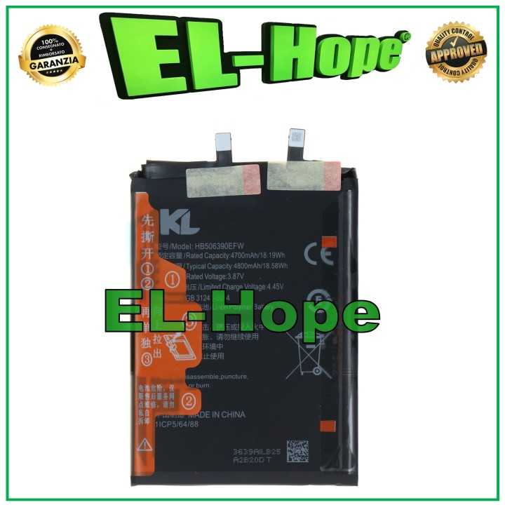 HB506390EFW BATTERY FOR HUAWEI HONOR 70 FNE-AN00 NX9 4800 mAh EQUAL ORIGINAL
