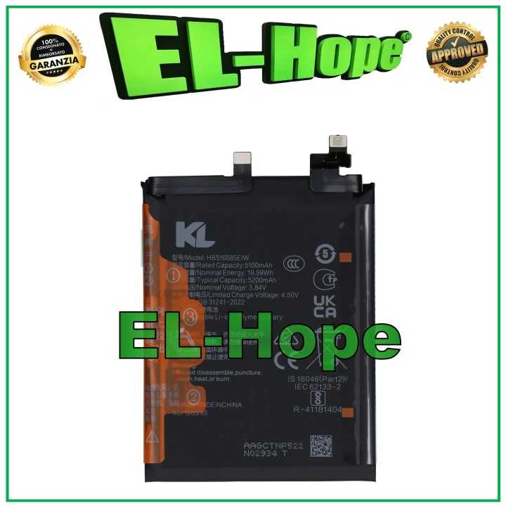 BATTERY HB516585EIW FOR HONOR 200 PRO ELP-AN00 NX9 5200 mAh EQUAL TO ORIGINAL