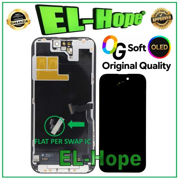OG SOFT OLED LCD DISPLAY FOR IPHONE 14 PRO TOUCH SCREEN 120Hz EQUAL ORIGINAL