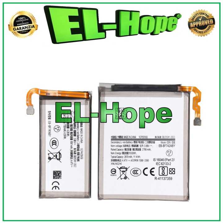 PAIR OF BATTERY FOR SAMSUNG GALAXY Z FLIP 6 SM-F741B EB-BF742ABY EB-BF741ABY